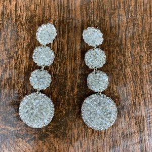 Roni Blanshay Jewelry - Roni Blanshay Crystal Rock Drop Disc Earrings Roni Blanshay Jewelry - Roni Blanshay Crystal Rock Drop Disc Earrings